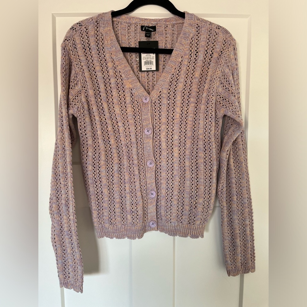 NWT Art Class girls light purple cardigan size XXL 16/18